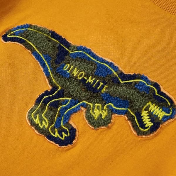 vidaXL T-shirt med långa ärmar för barn ockra 140