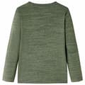 Miniatyrbild 2 av 7: vidaXL T-shirt med långa ärmar för barn khaki melange 116