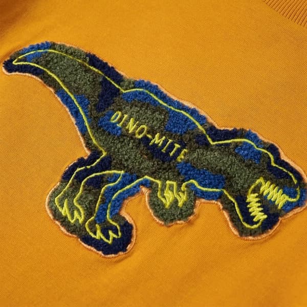 vidaXL T-shirt med långa ärmar för barn ockra 104