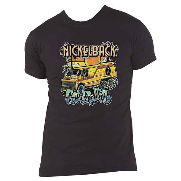 Nickelback Get Rollin Band Logo T Shirt