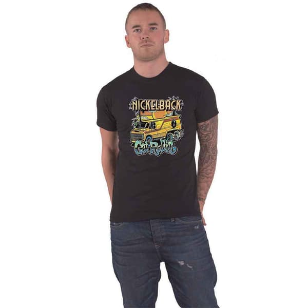 Nickelback Get Rollin Band Logo T Shirt