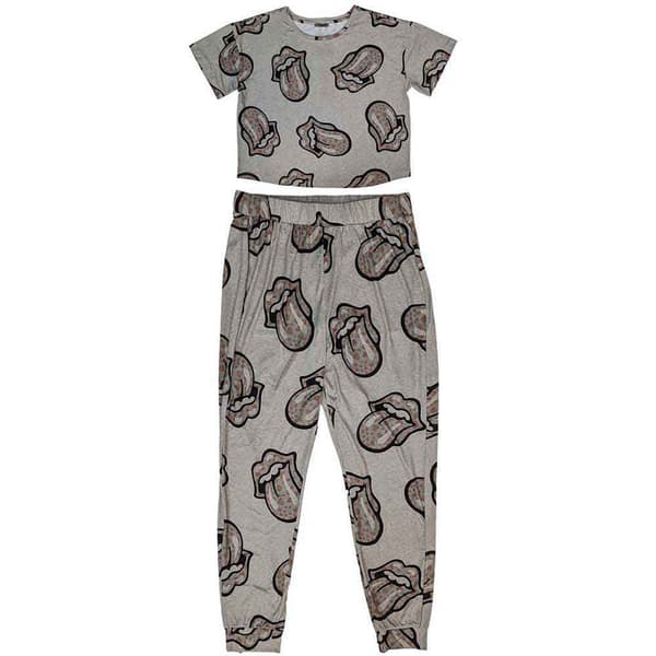 The Rolling Stones Heart Tongue Pyjamas