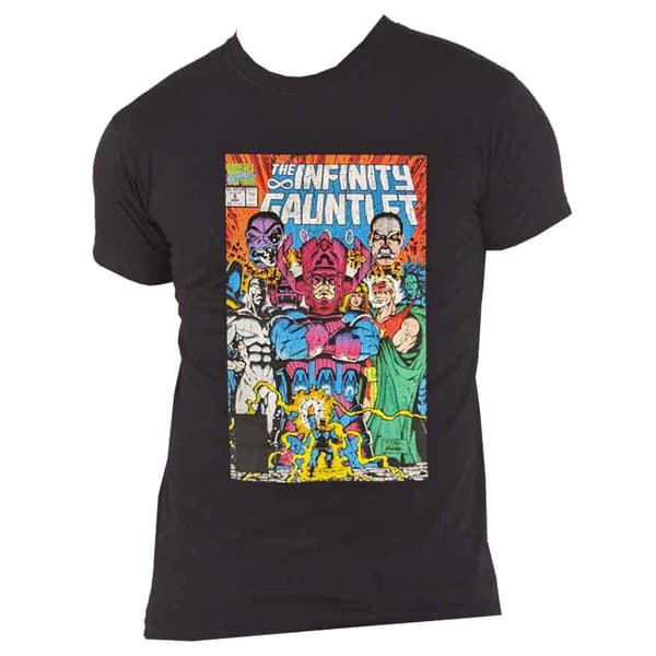 Marvel T Shirt Infinity Gauntlet Official Mens Black