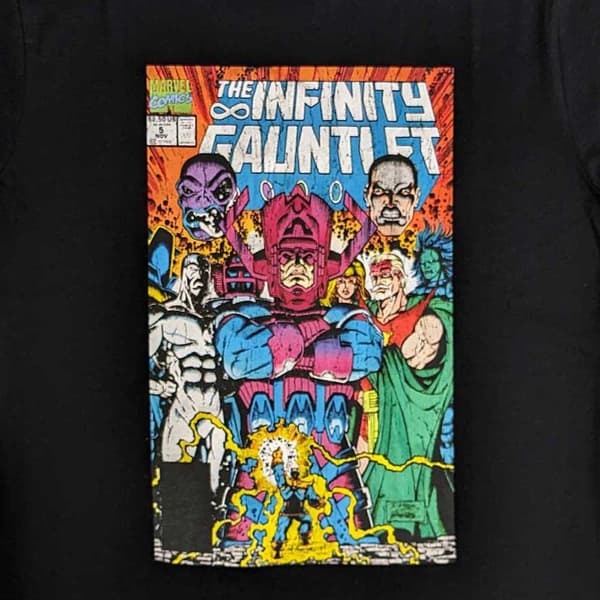 Marvel T Shirt Infinity Gauntlet Official Mens Black