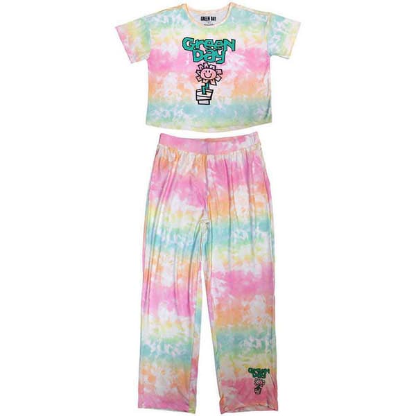 Green Day Flower Pot Band Logo Pyjamas