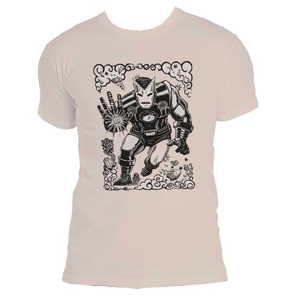 Marvel T Shirt Iron Man Sketch Official Mens Natural