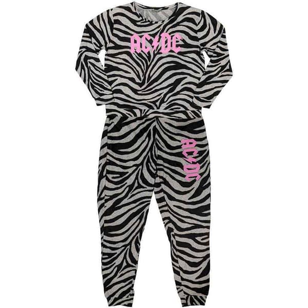 AC/DC High Voltage Band Logo Pyjamas Black L