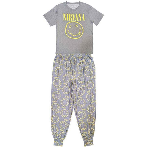 Nirvana Yellow Grunge Smile Pyjamas
