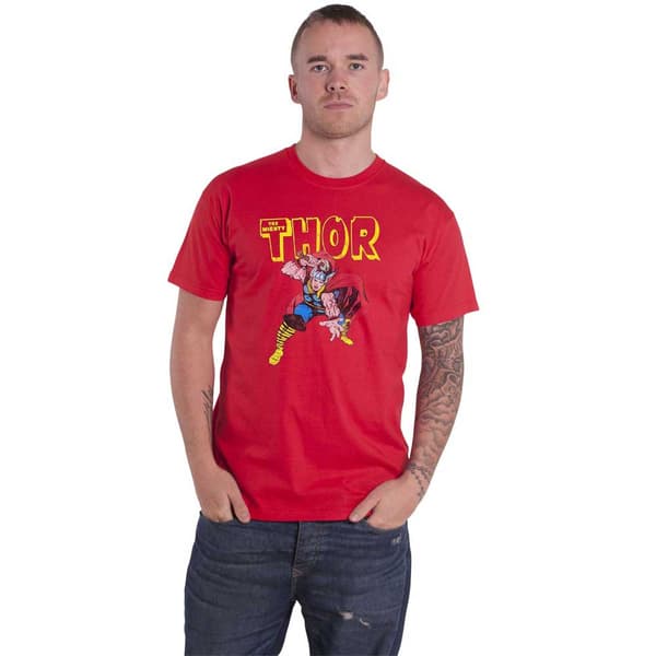 Marvel T Shirt Spiderman Shooting Webs Official Mens Red