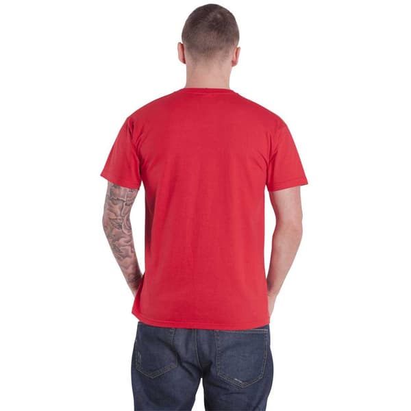 Thor T Shirt Hammer Distressed Official Mens Red