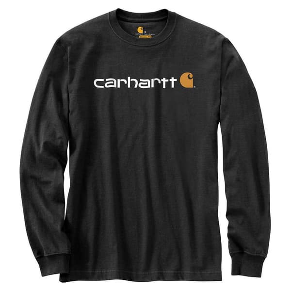 Carhartt Langærmet T-shirt Emea Core Logo Sort M