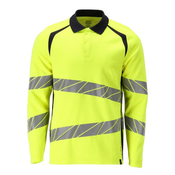 Mascot Långärmad Piké Accelerate Multisafe 21383 Gul 4XL