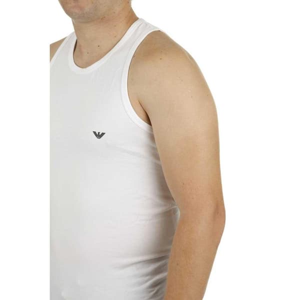 Emporio Armani Ærmeløs T-shirt 110828 Cc729 Hvid L Mand