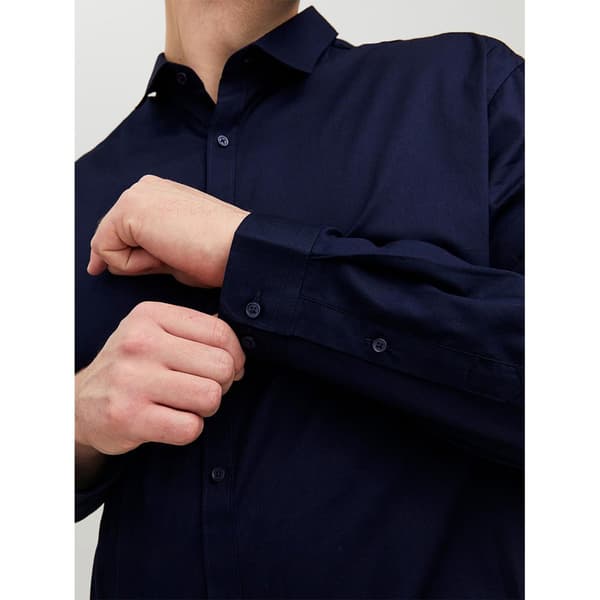 Jack & Jones Lang ærmet Skjorte Blacardiff Plus Blå 2XL Mand