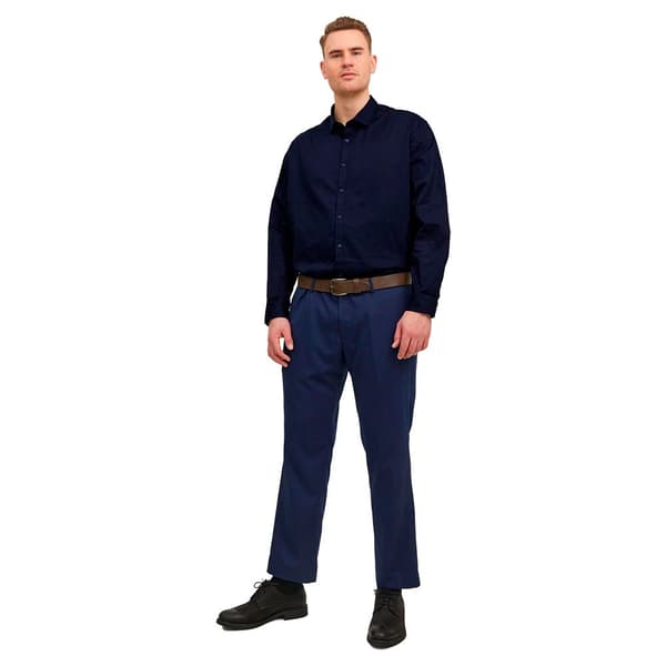Jack & Jones Lang ærmet Skjorte Blacardiff Plus Blå 2XL Mand