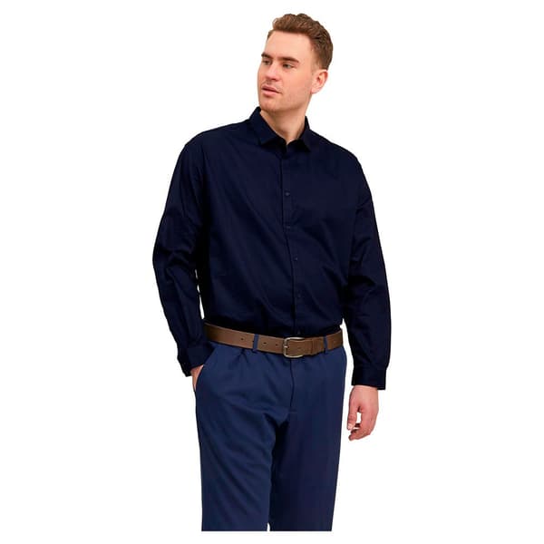 Jack & Jones Lang ærmet Skjorte Blacardiff Plus Blå 2XL Mand