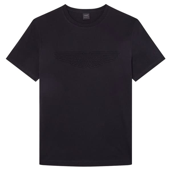 Hackett Kortärmad T-shirt Aston Martin Emboss Svart M Man