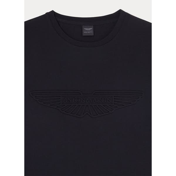 Hackett Kortärmad T-shirt Aston Martin Emboss Svart M Man