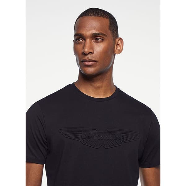 Hackett Kortärmad T-shirt Aston Martin Emboss Svart M Man
