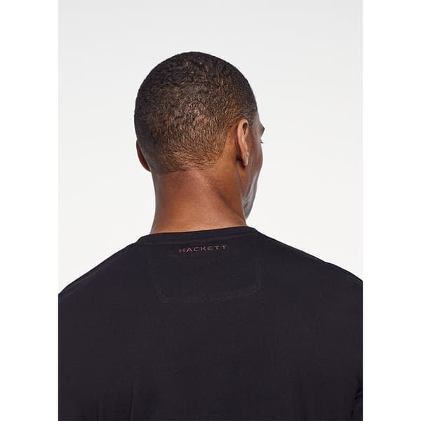 Hackett Kortärmad T-shirt Aston Martin Emboss Svart M Man