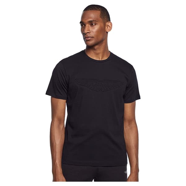 Hackett Kortärmad T-shirt Aston Martin Emboss Svart M Man