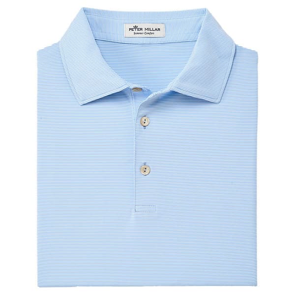 Peter Millar Kortärmad Piké Jubilee Stripe Performance Blå S