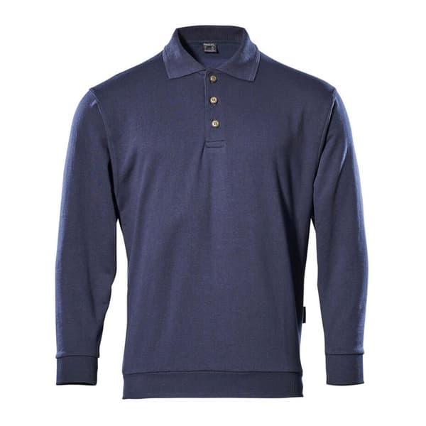 Mascot Kortærmet Polo Sweatshirt Crossover 00785 Blå 2XL