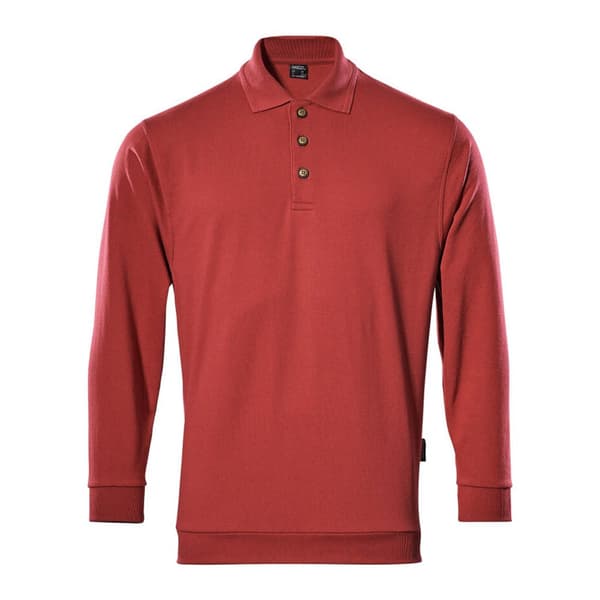 Mascot Kortærmet Polo Sweatshirt Crossover 00785 Rød 3XL
