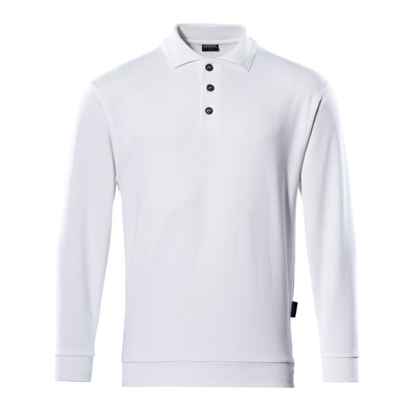 Mascot Kortærmet Polo Sweatshirt Crossover 00785 Hvid 2XL