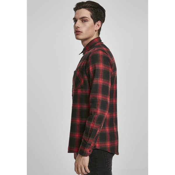 Urban Classics Flanell Skjorte 6 Sort M Mand