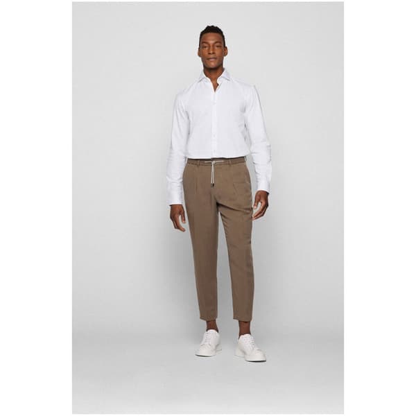 Boss Skjorte 50473313-100/p-joe Spread Hvid 42 Mand