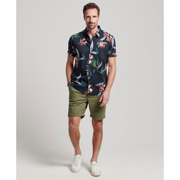 Superdry Lyhythihainen Paita Vintage Hawaiian Sininen L Mies