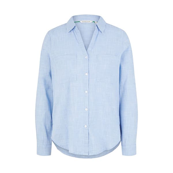 Tom Tailor Pusero With Slub Structure 1035247 Sininen 44 Nainen