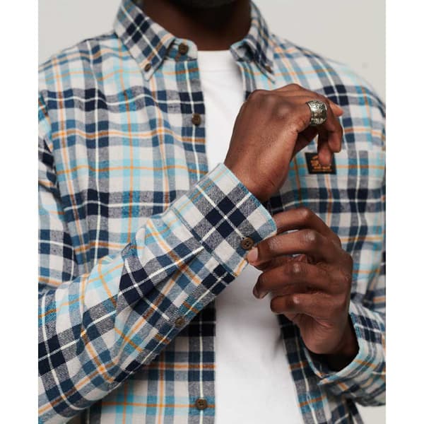 Superdry Långärmad Tröja Cotton Lumberjack Grå M Man