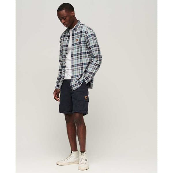 Superdry Långärmad Tröja Cotton Lumberjack Grå M Man