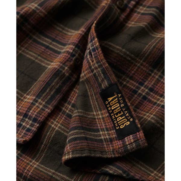 Superdry Långärmad Tröja Cotton Lumberjack Brun 2XL Man