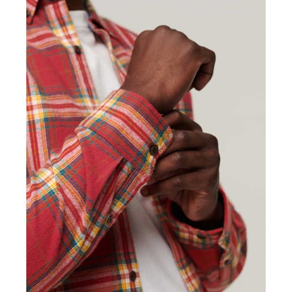 Superdry Pitkähihainen Paita Cotton Lumberjack Punainen M Mies