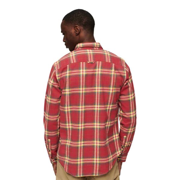 Superdry Pitkähihainen Paita Cotton Lumberjack Punainen M Mies