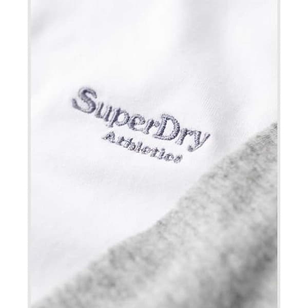 Superdry Långärmad T-shirt Essential Baseball Vit XL Man