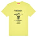 Miniatyrbild 3 av 4: Diesel Kortärmad T-shirt Diegor K69 Gul S Man