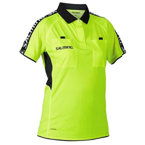 Salming Kortärmad Pikétröja Referee Grönt M Kvinna