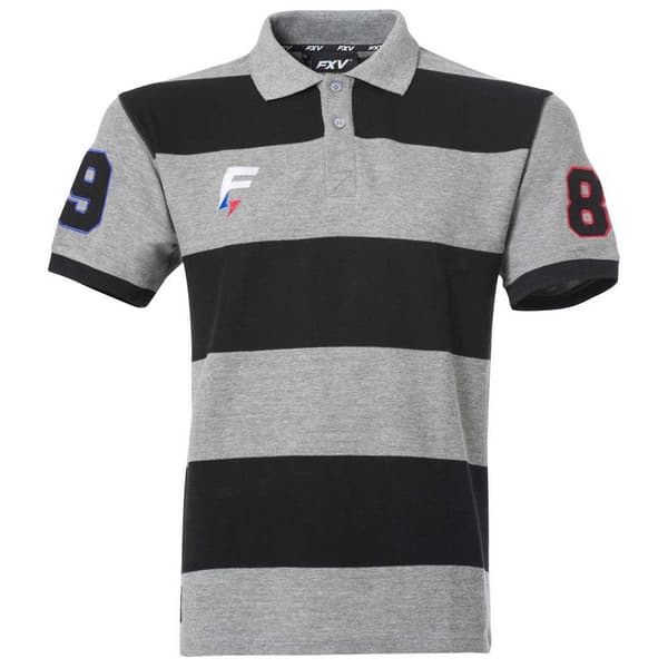 Force Xv Kortærmet Poloshirt Heritage 1988 Sort,Grå M Mand