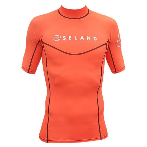Seland Kortärmad T-shirt Elastan Fina Orange 2XS Man