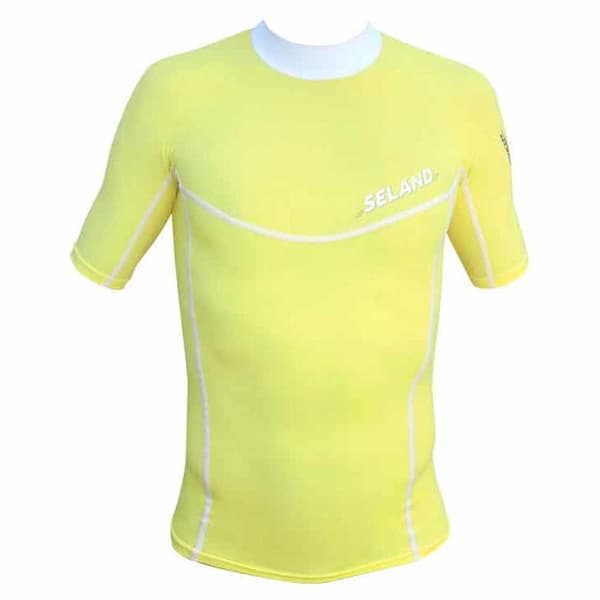 Seland Kortærmet T-shirt Elastan Fina Gul S Mand