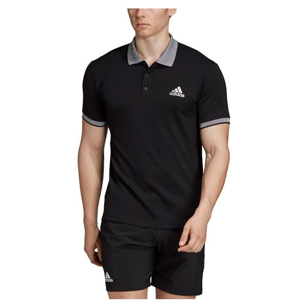 Adidas Kortærmet Poloshirt Club Solid Sort XS Mand
