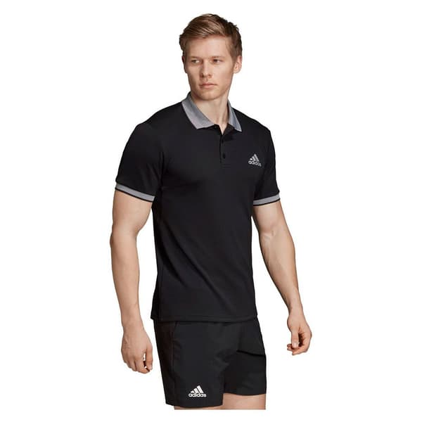 Adidas Kortærmet Poloshirt Club Solid Sort XS Mand
