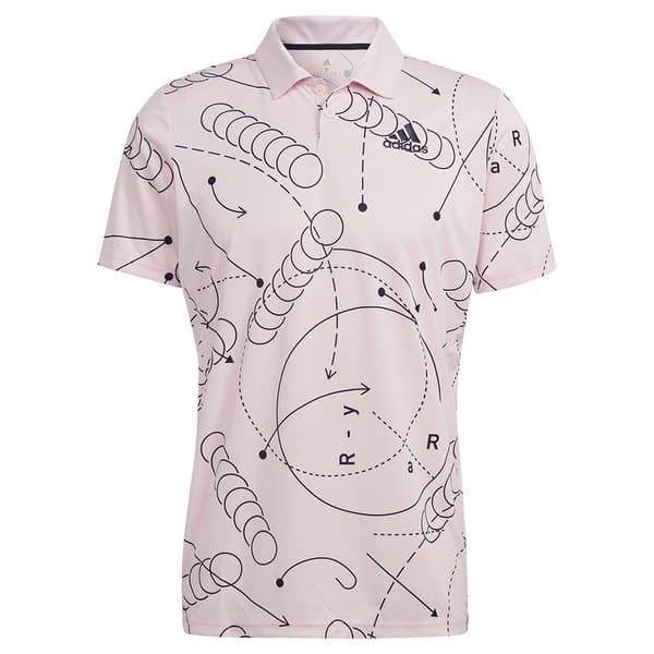 Adidas Kortärmad Piké Club Graphic Vit M Man