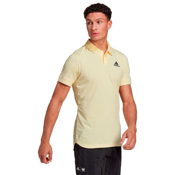 Adidas Kortärmad Piké New York Freelift Beige S Man