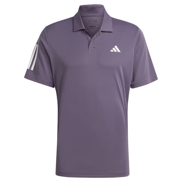 Adidas Kortærmet Polo Club 3 Stripes Lilla S Mand