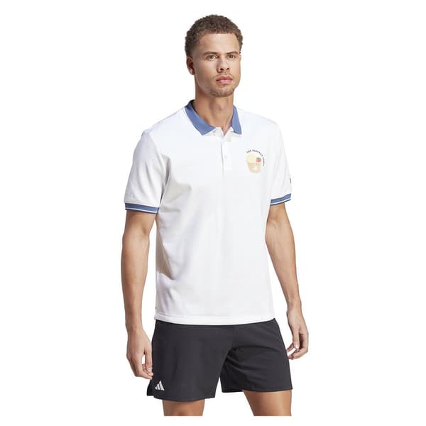 Adidas Kortärmad Piké Clubhouse Classic Premium Vit S Man
